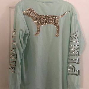 PINK
COTTON LONG-SLEEVE CAMPUS
T-SHIRT- Mint Green